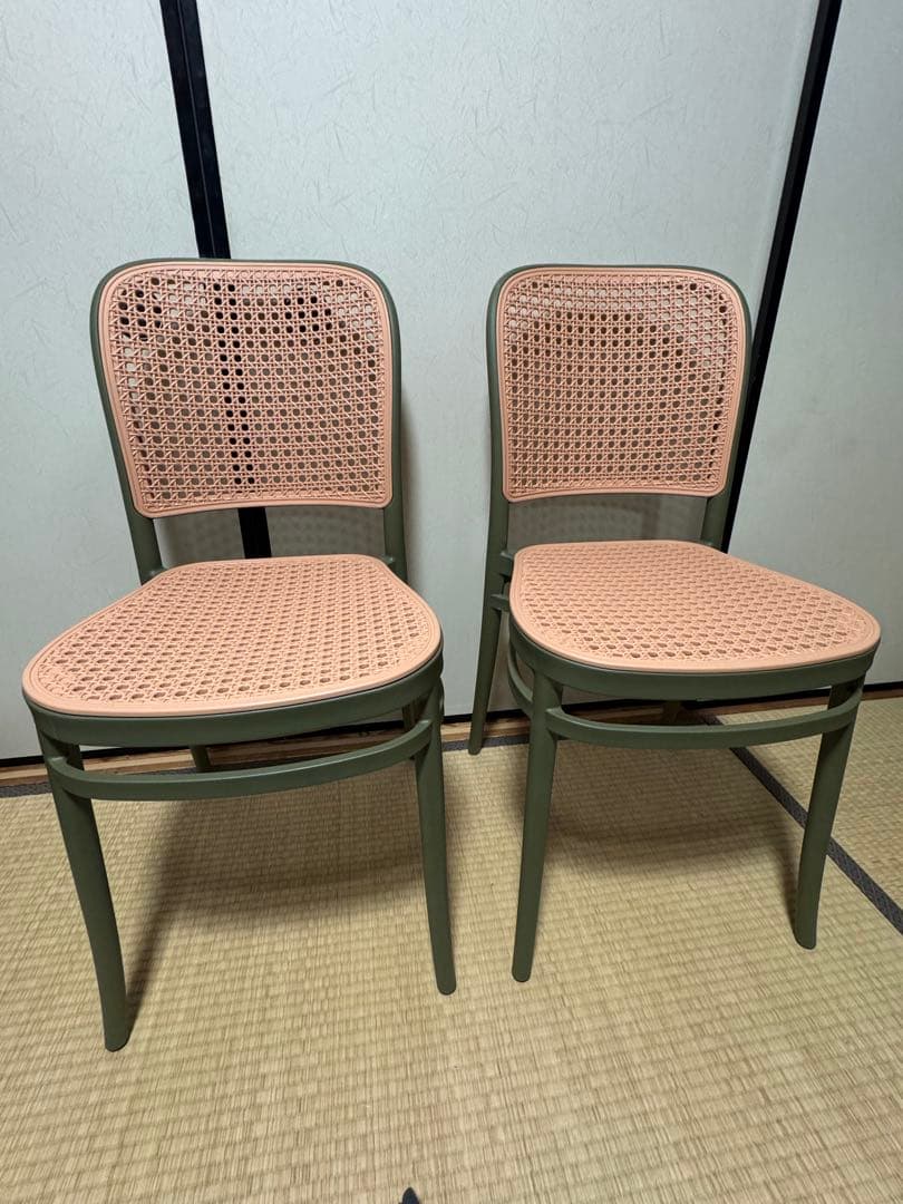 2脚セット　東谷 TOE-129 チェア　ダイニングチェア　スタッキングチェア