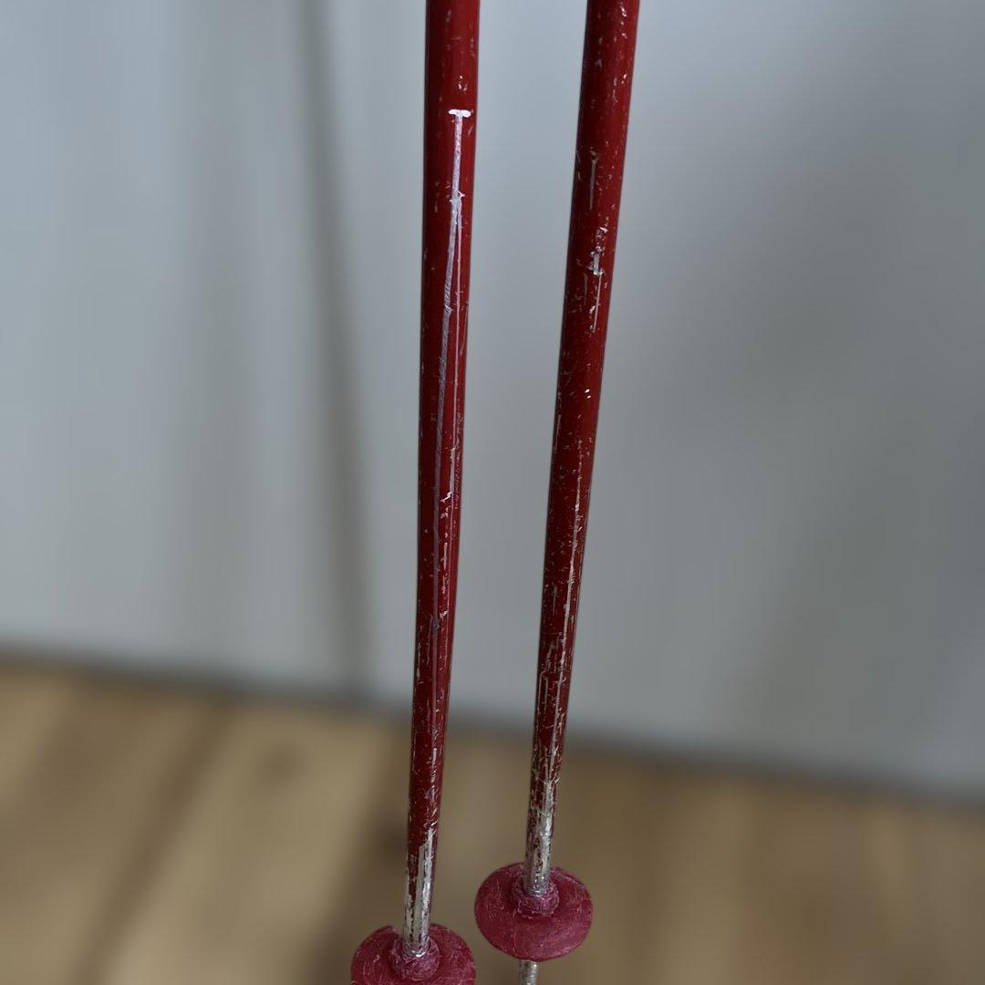 ATOMIC スキー赤140cm ブーツ黒25cm 4点セット