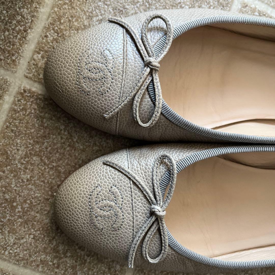 CHANELバレリーナ シャネル サイズ38.5 24 箱無し