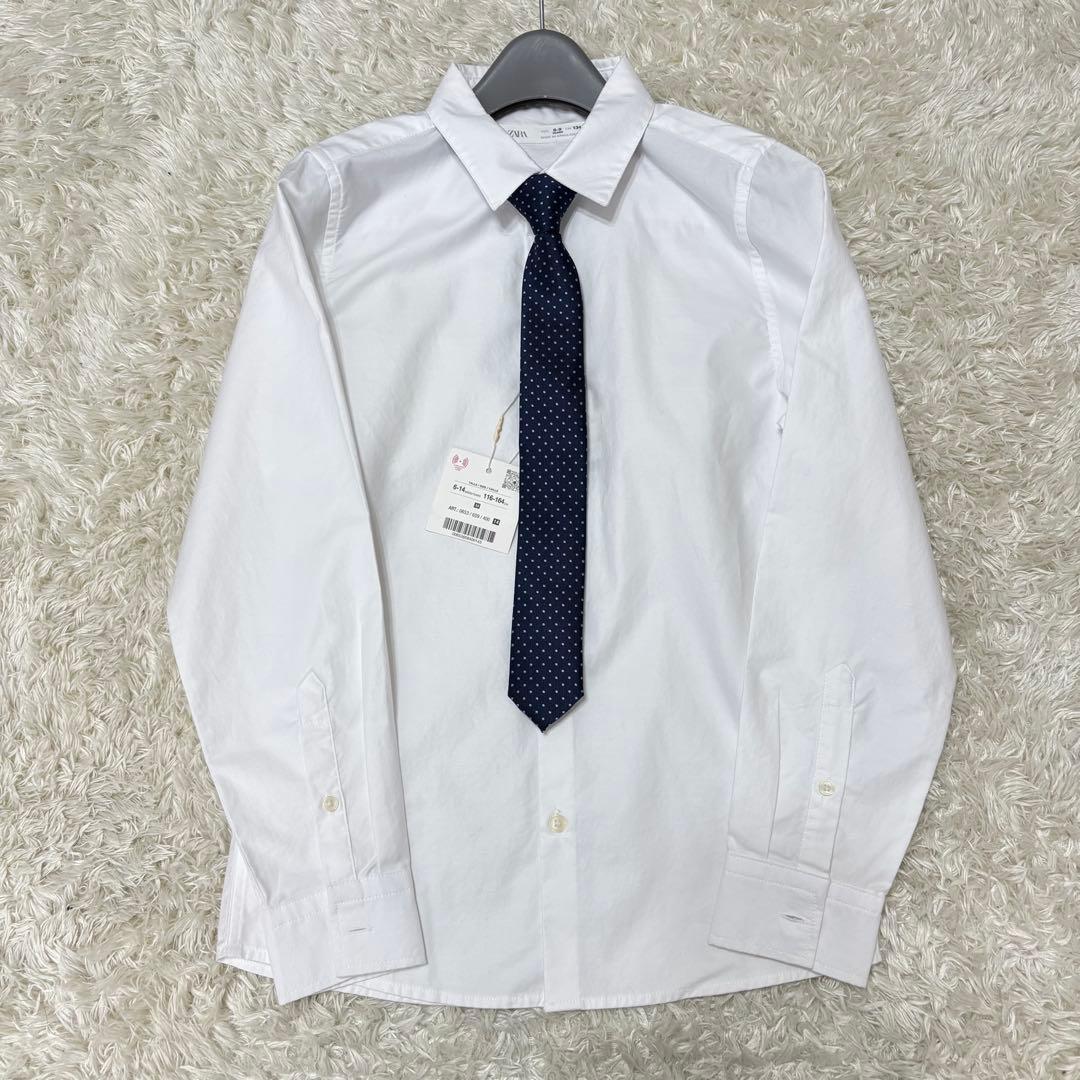 【未使用タグ付き】ZARA 男児フォーマルスーツ セットアップ 紺 128