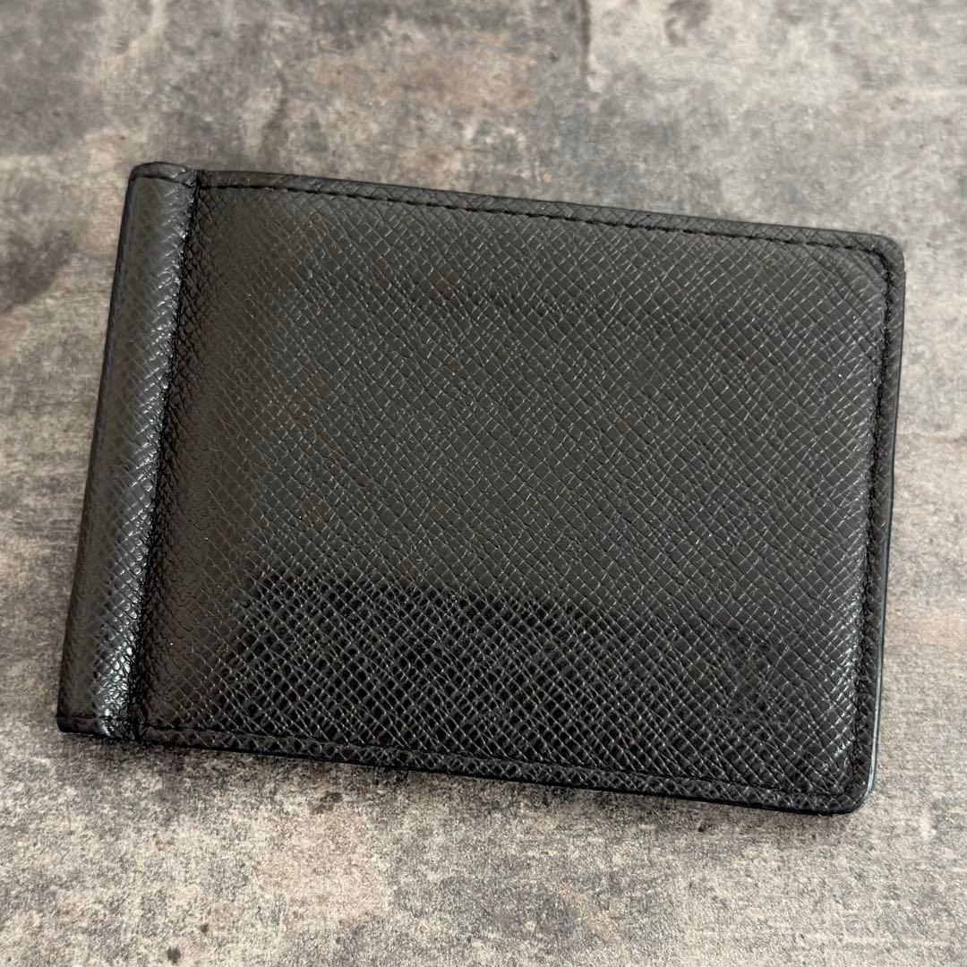 現行 IC搭載⭐️ルイヴィトン タイガ ポルトフォイユ パンス マネークリップ 黒