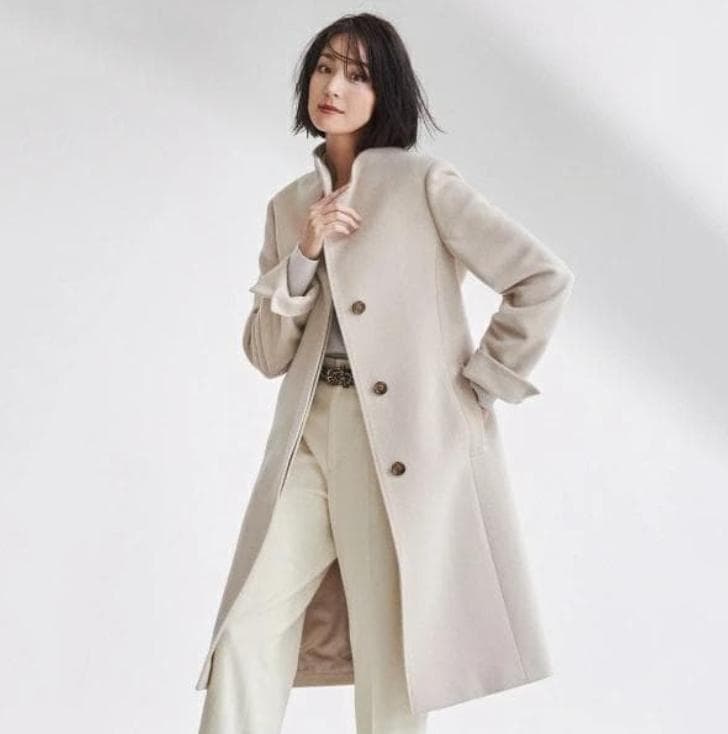 23区 ウールアンゴラビーバー スタンドコート