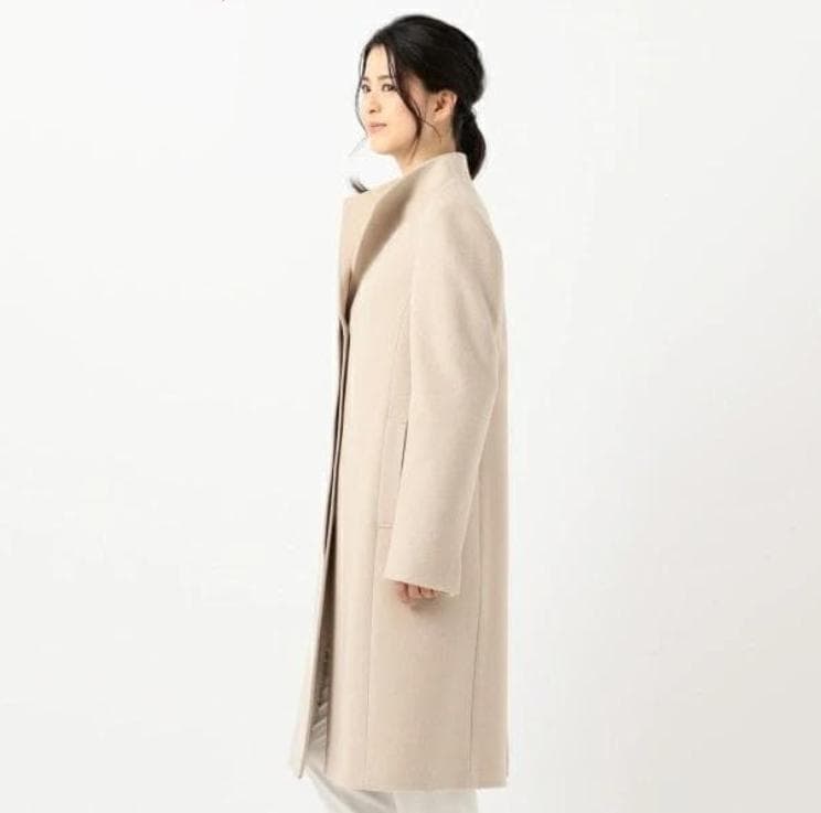 23区 ウールアンゴラビーバー スタンドコート