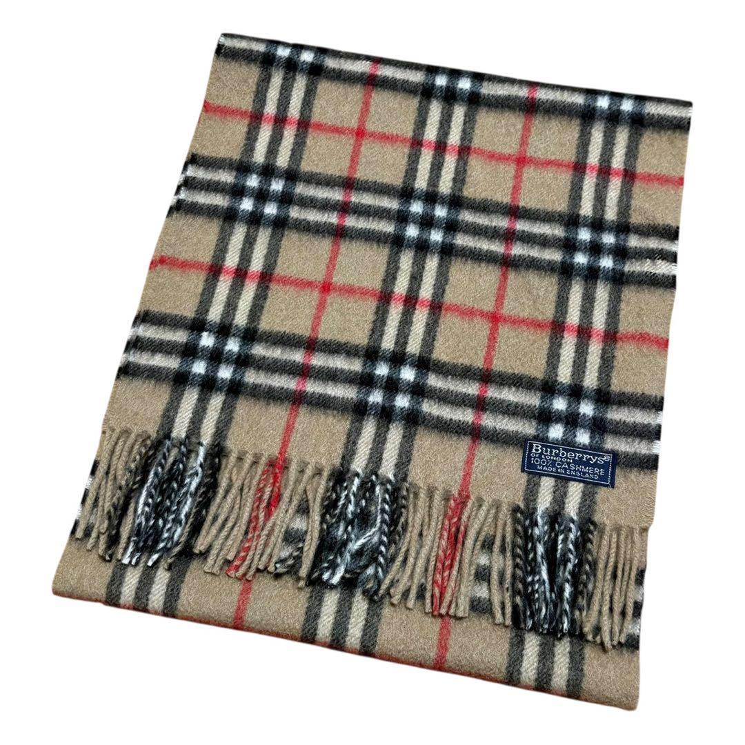 【カシミヤ100%】Burberrys マフラー ストール ノバチェック 英国製