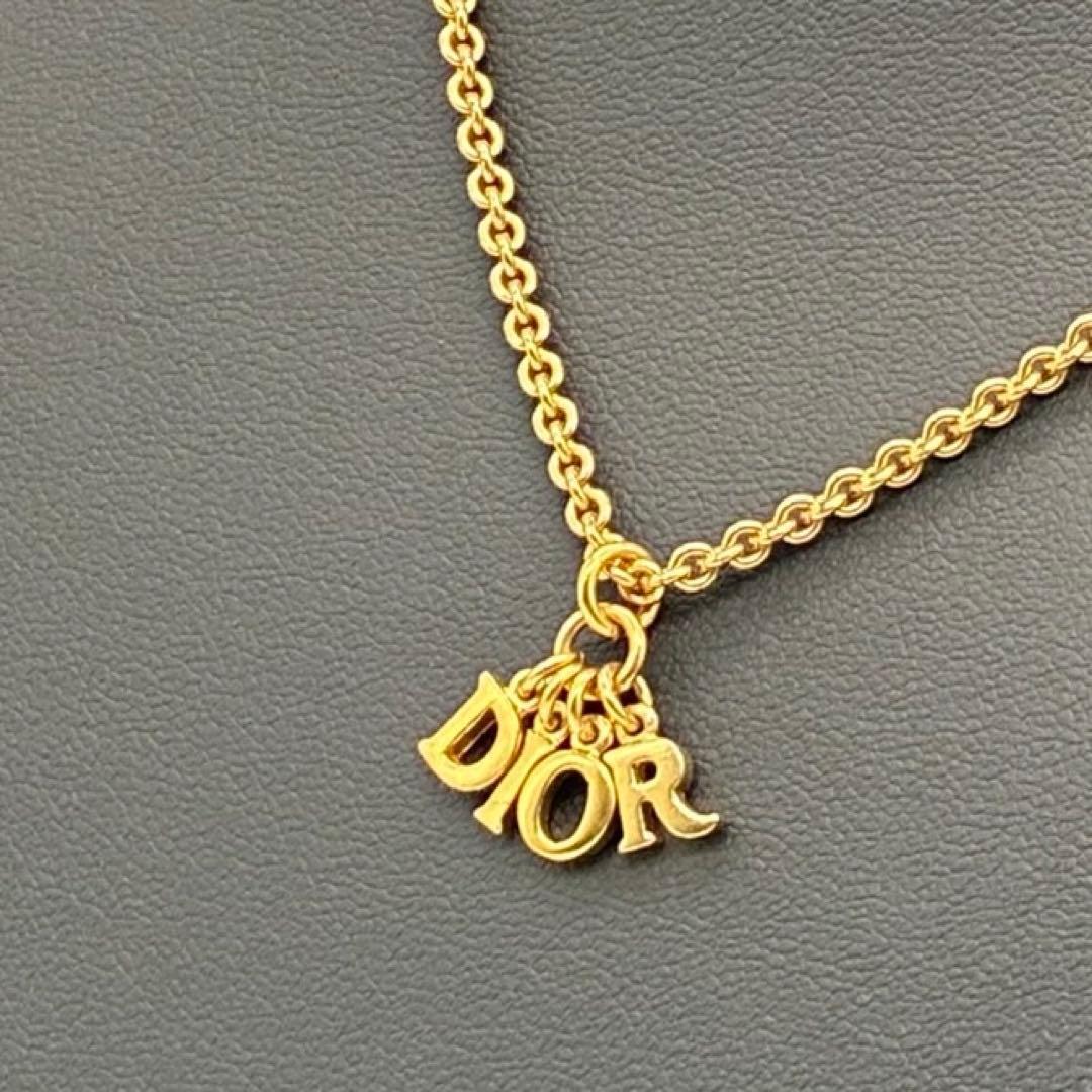 Christian Dior クリスチャンディオール ロゴ モチーフ ネックレス