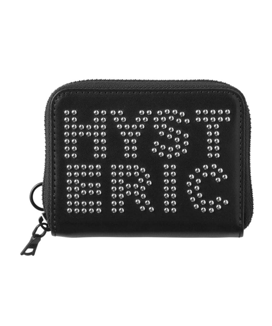 HYSTERIC GLAMOUR ♡ ロゴスタッズ ラウンドジップミニウォレット