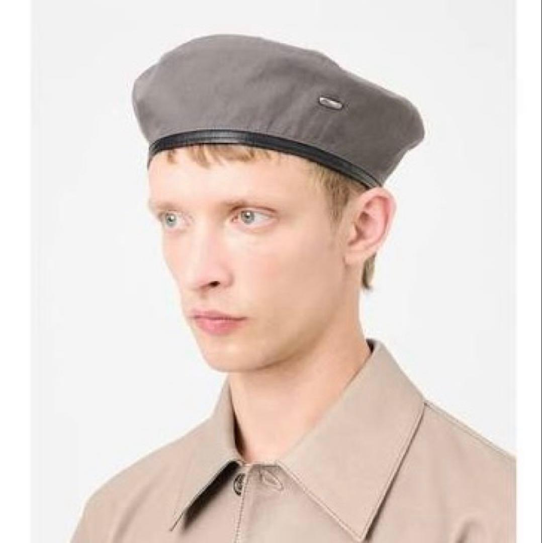 OUR LEGACY レザートリムベレー帽