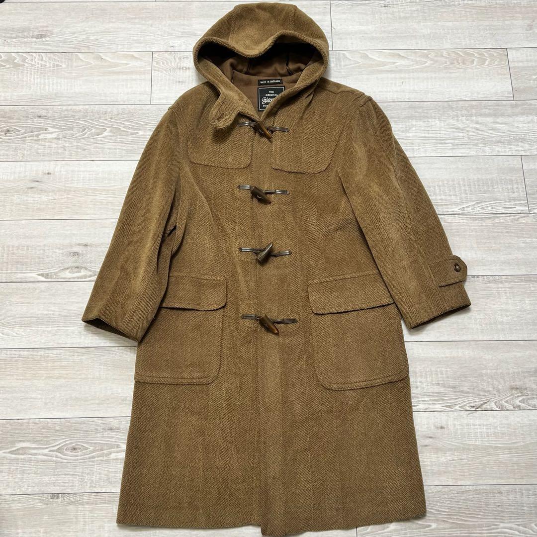 最高級✨グローバーオール ヘリンボーン キングストン ダッフルコート ブラウン