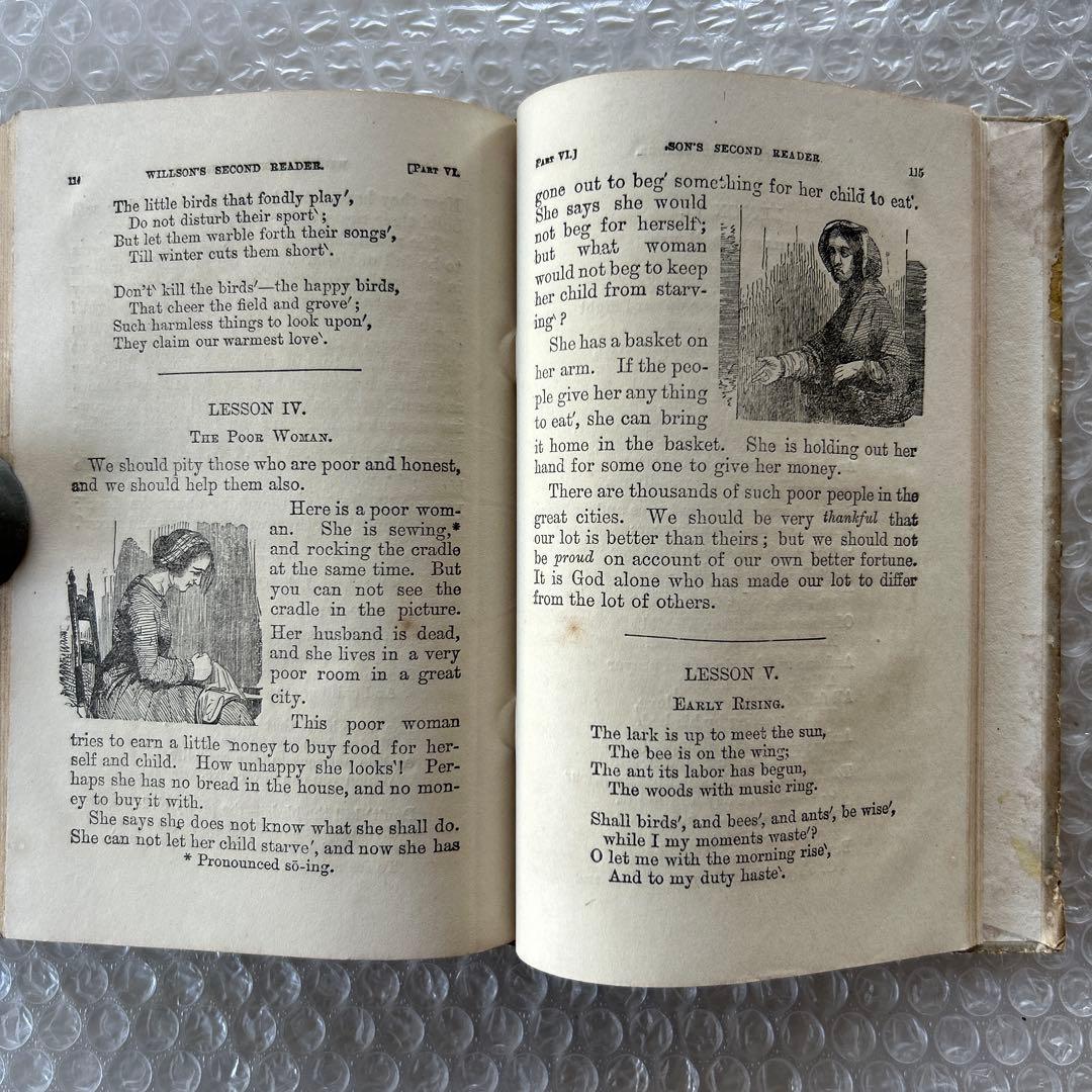 明治14年刊 THE SECOND READER/RIKUGOKUWAN版 古書