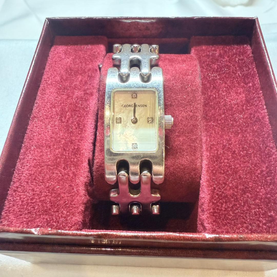   腕時計 4Pダイヤ シェル文字盤 モデル376