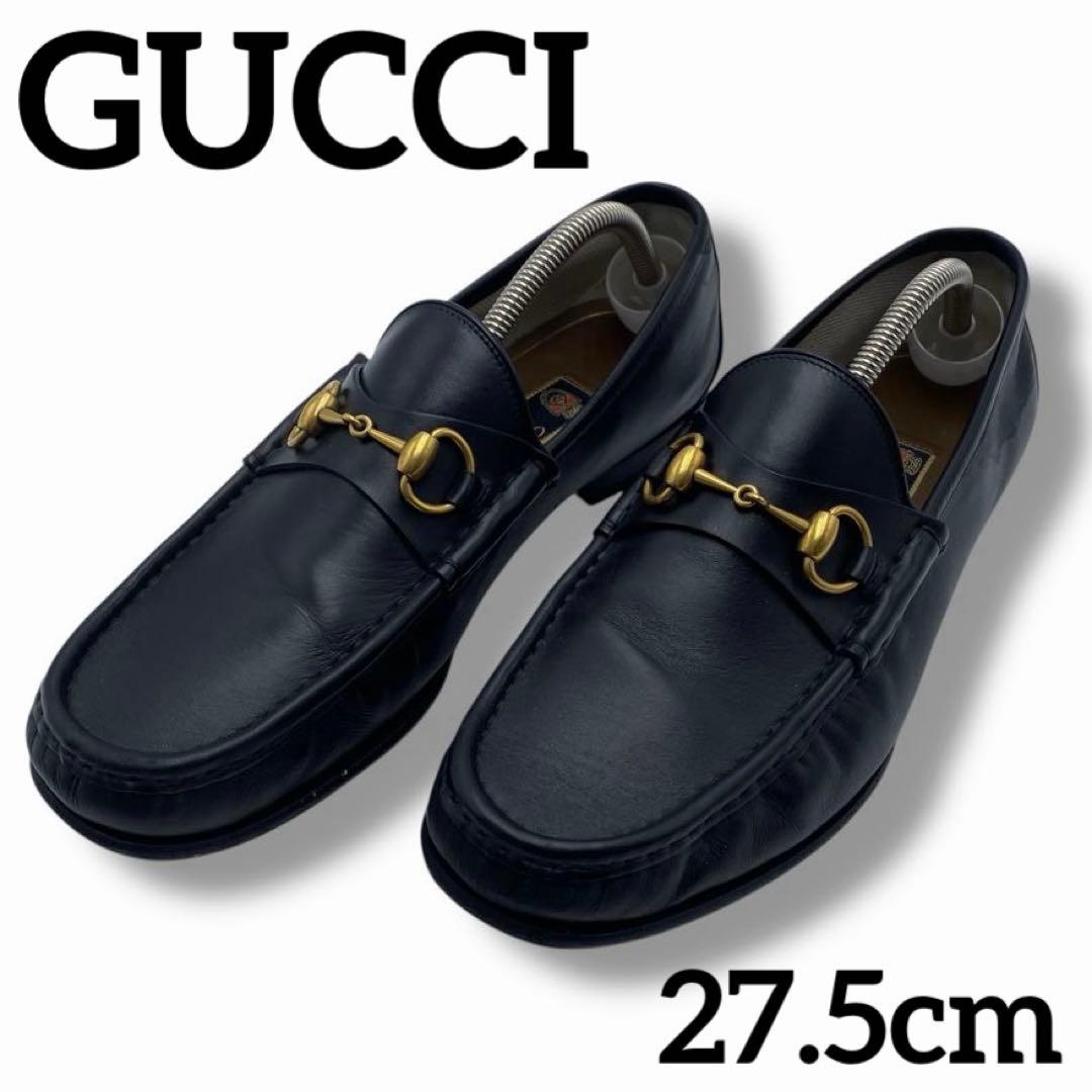 美品 GUCCI グッチ ホースビット 現行 レザー 革靴 ローファー ドレス