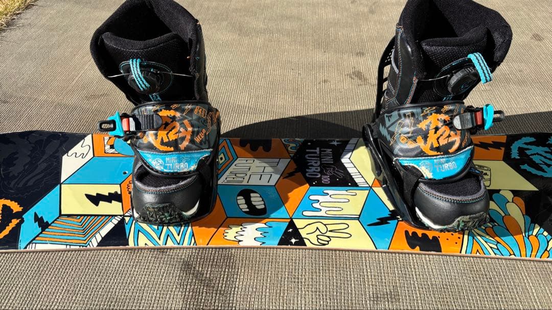 K2 スノーボード キッズ 子供用3点セット 板100cm ブーツ18.5cm