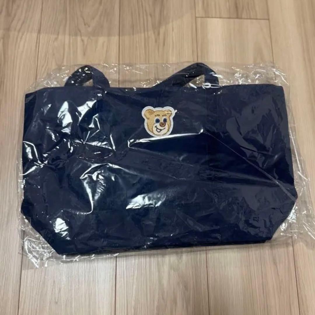 オールドテディ FEILER ネイビー ワッペントートバッグ