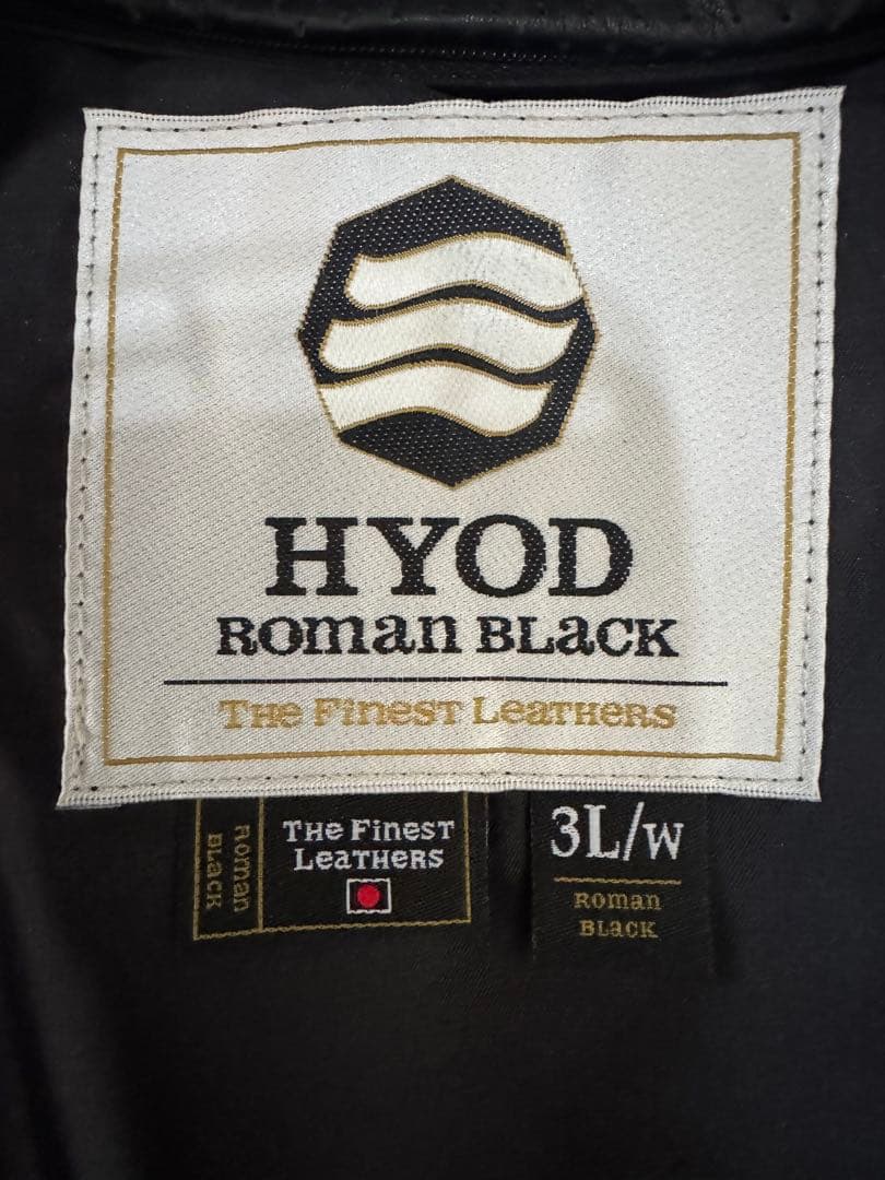 HYOD ライダース　ローマンブラック　3L 美品