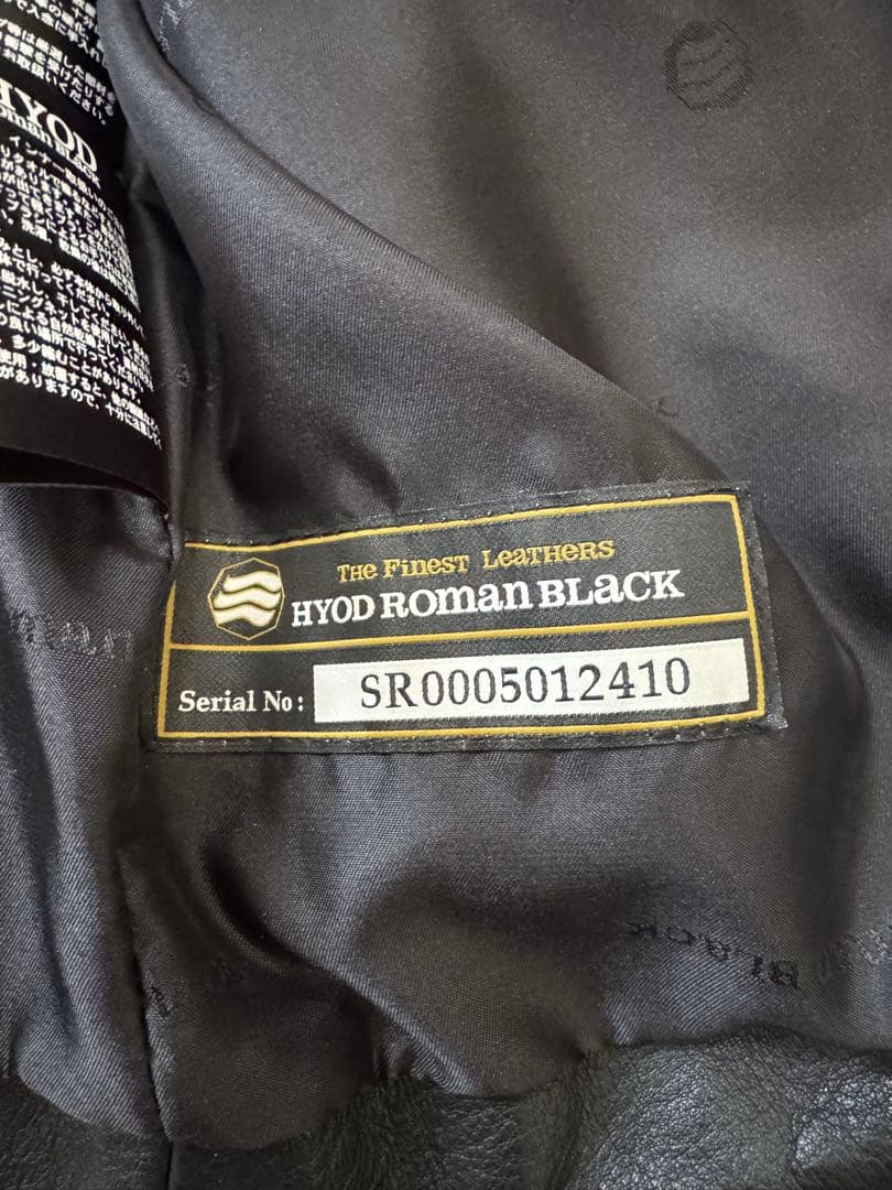 HYOD ライダース　ローマンブラック　3L 美品