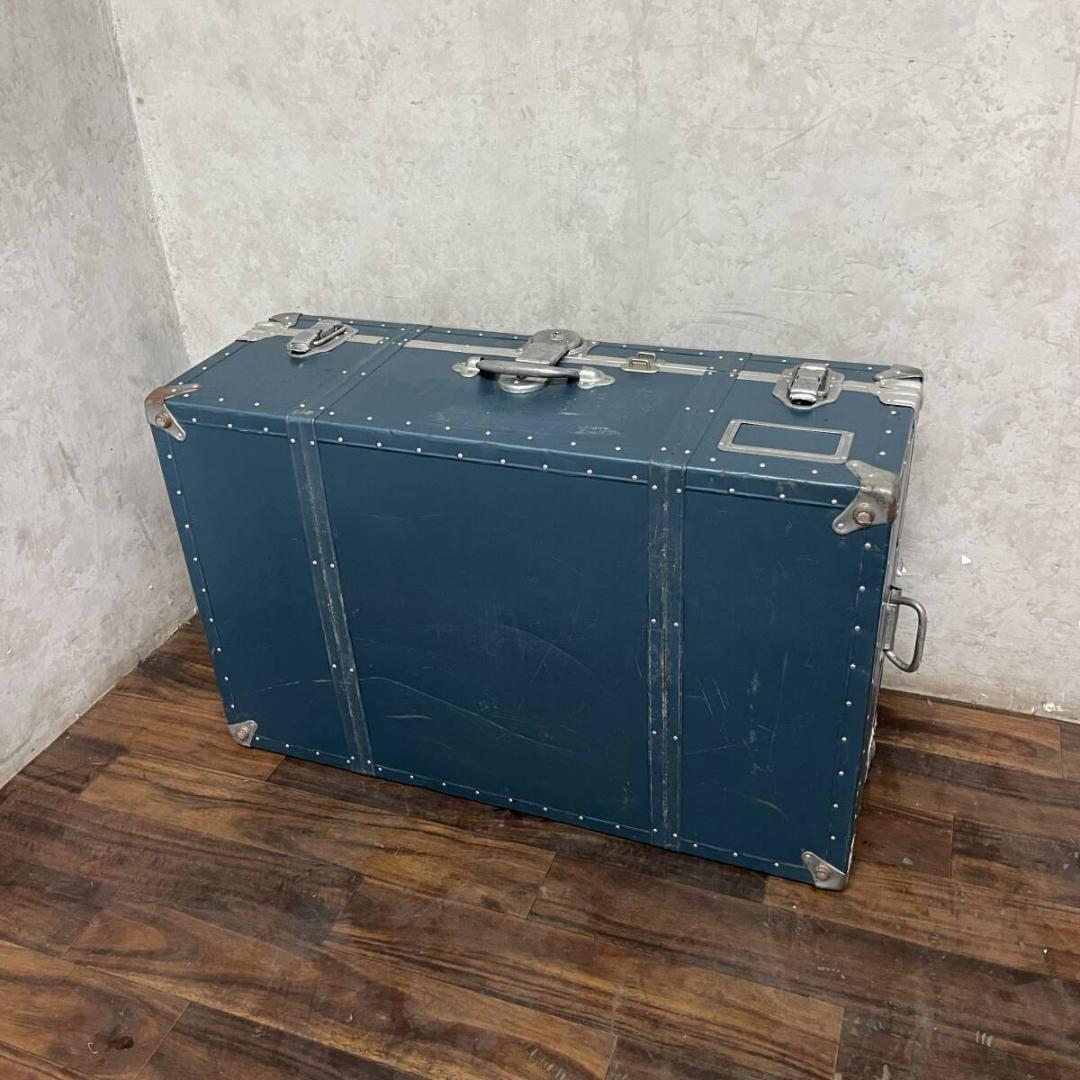 アンティーク 大型 トランク 80X29X51㎝ 船舶 ヴィンテージ