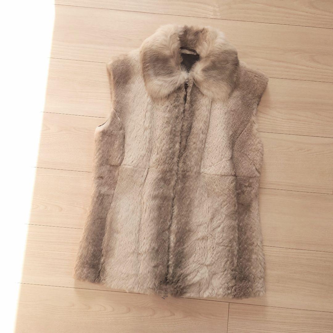 【期間限定出品】Max Mara　ピュアラビットファー　ジレ