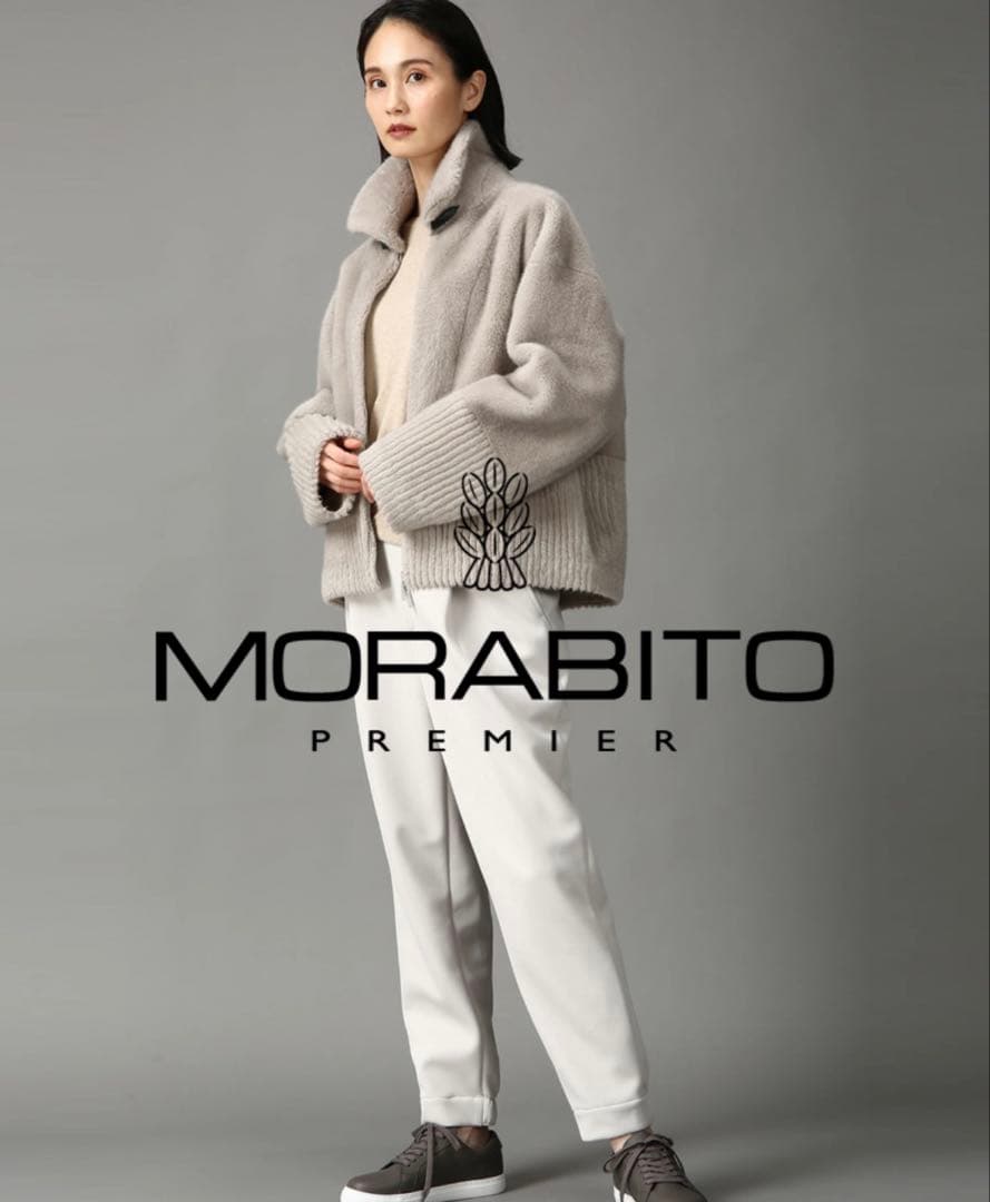 【新品タグ付き】モラビトプルミエ　フェイクファーコート　未使用　雑誌エクラ掲載