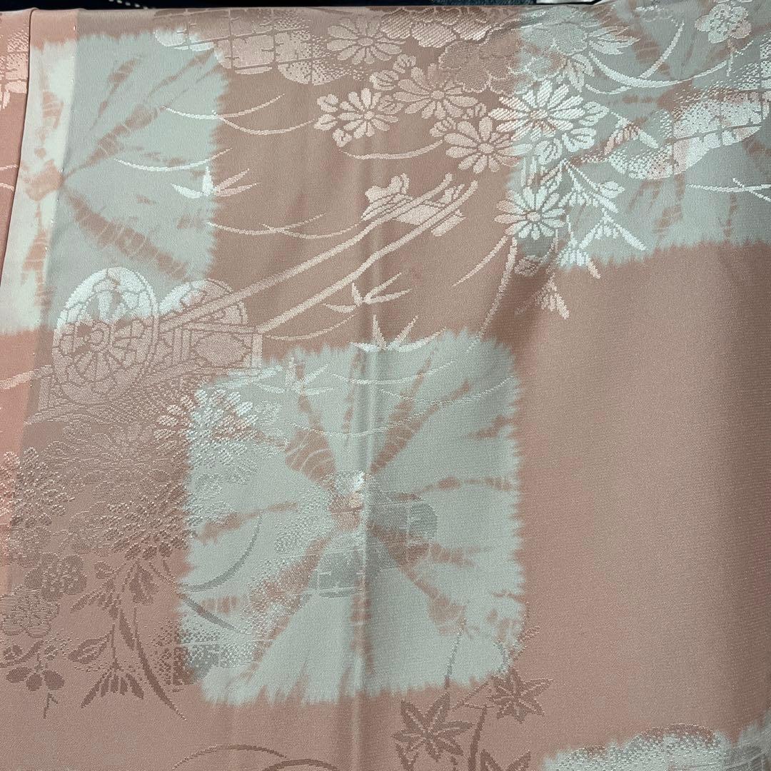 【ますいわや】【しつけ付き】正絹　長襦袢　単衣　居敷当て・半襟付き