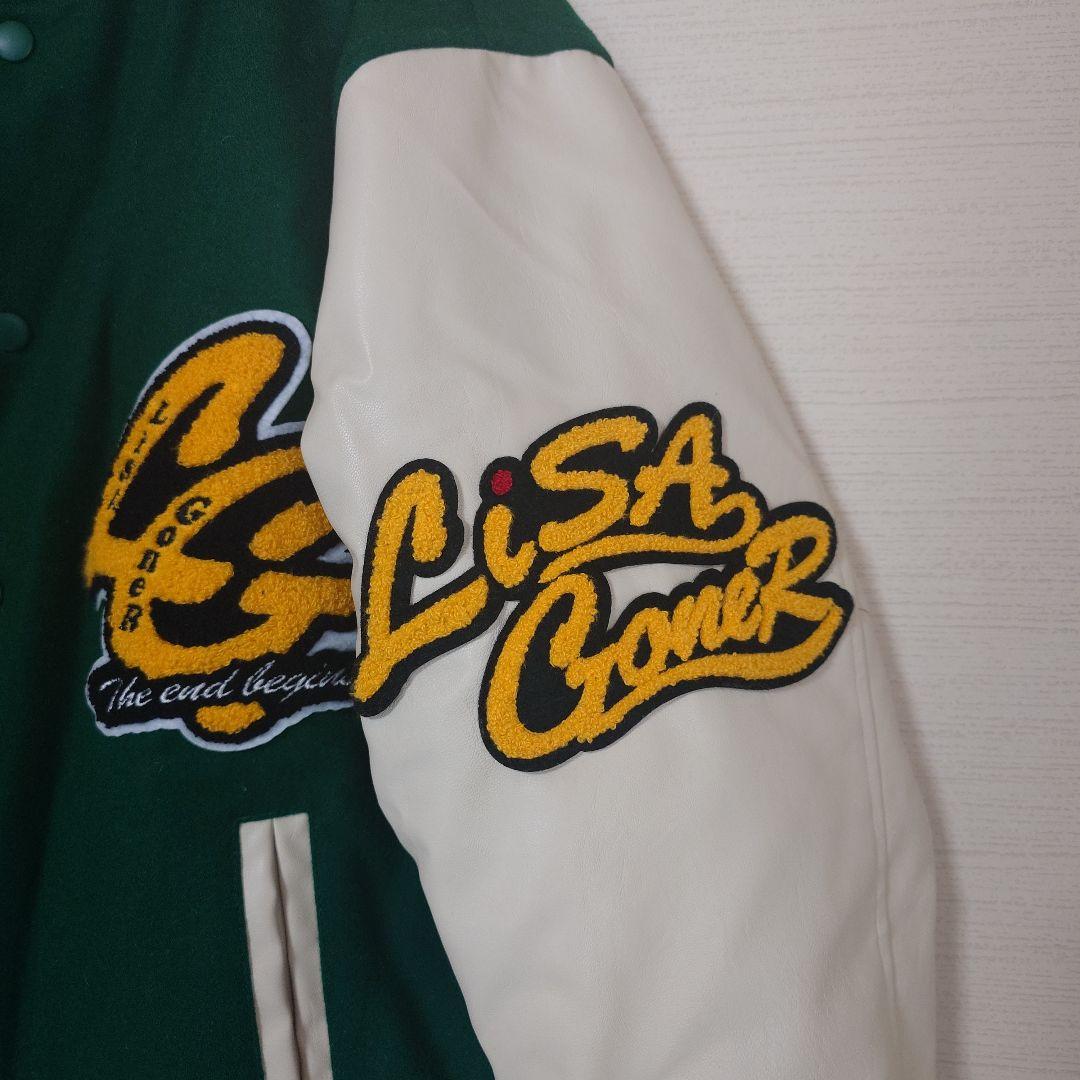 LiSA Goner スタジャン グリーン/ホワイト