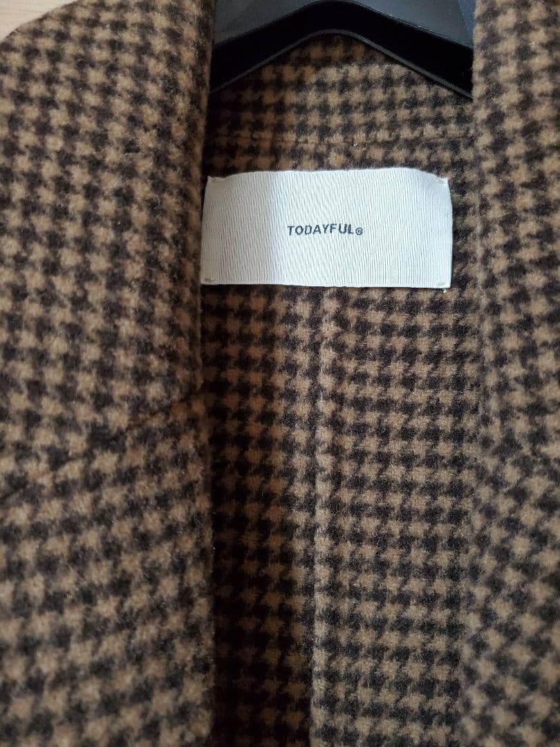 TODAYFUL オーバーチェックコート36