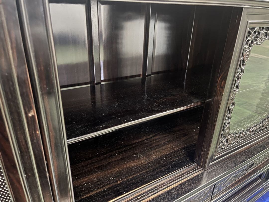 【定価33万】黒檀民芸家具 ラフジュ工房 アンティーク 高級家具