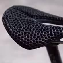 ZTTO 3Dプリント 自転車サドル ハニカム構造 軽量 チタンレール