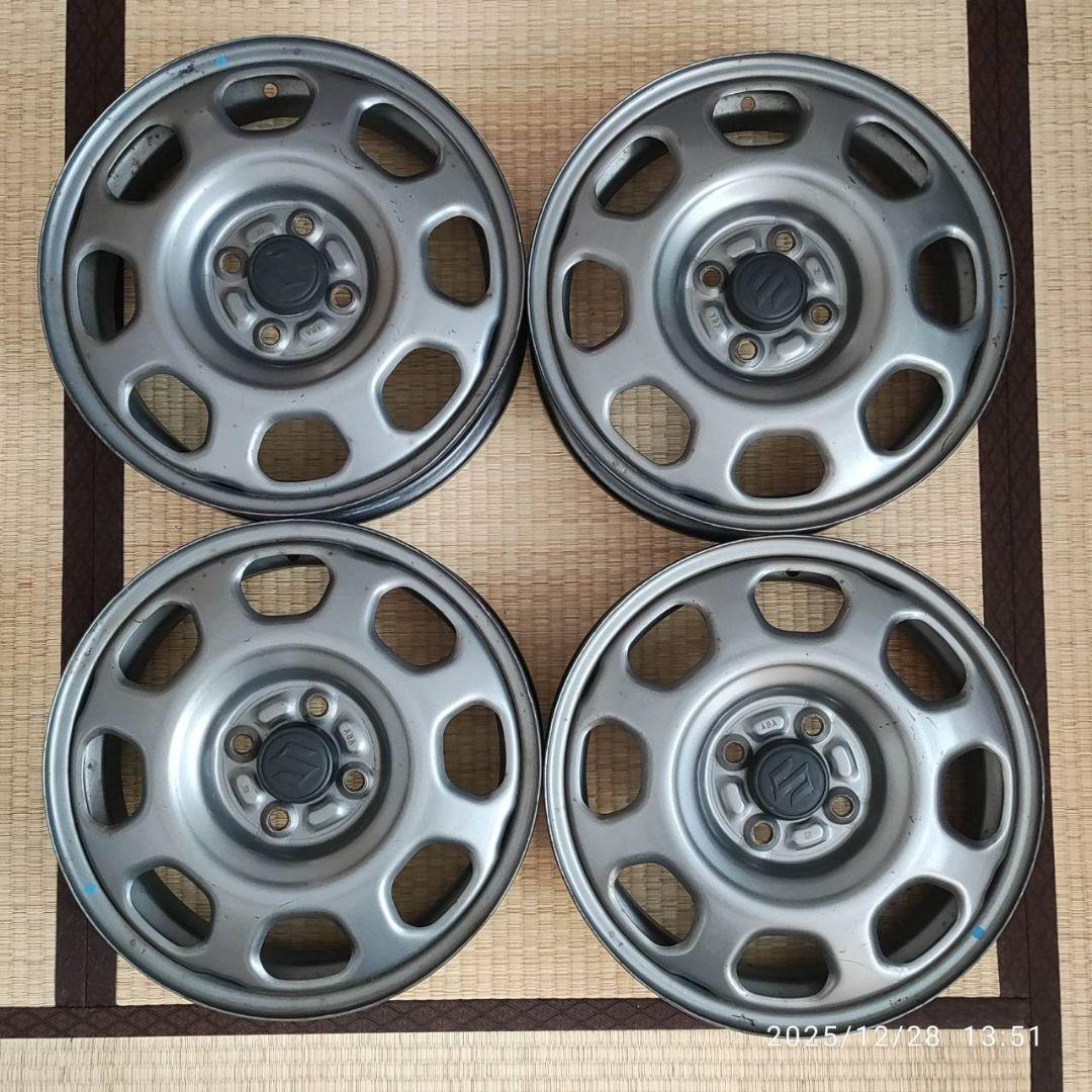 ハスラー　純正　15インチ　4.5J　オフセット+45　PCD100　4H