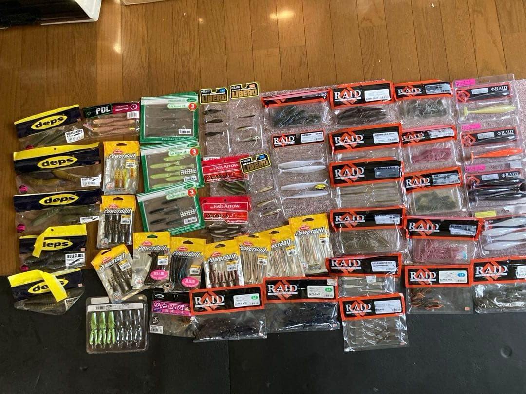 バス用メーカー色々ワームルアーセット