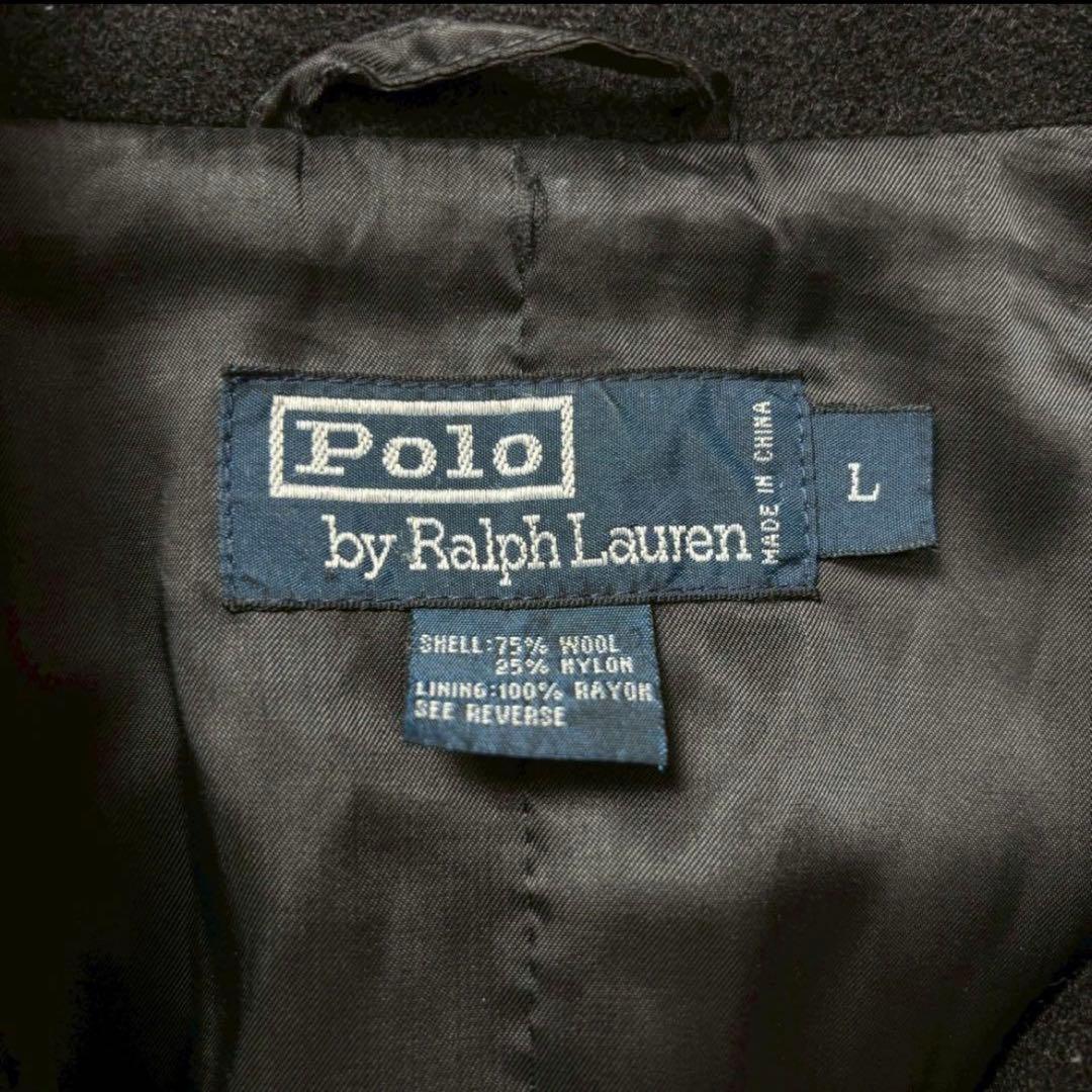 【美品】Polo by Ralph Lauren ピーコート ブラック Lサイズ