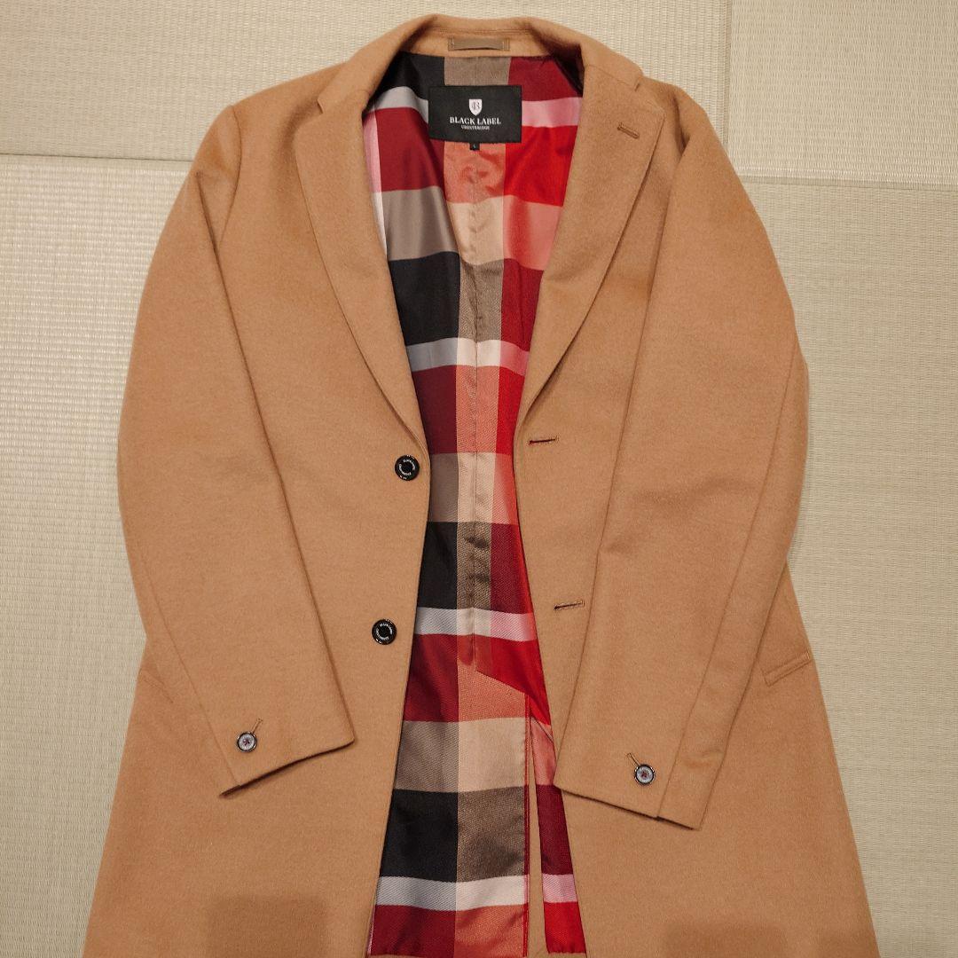 だ*ち様 美品ブラックレーベルクレストブリッジ　カシミヤ混チェスタ―コート