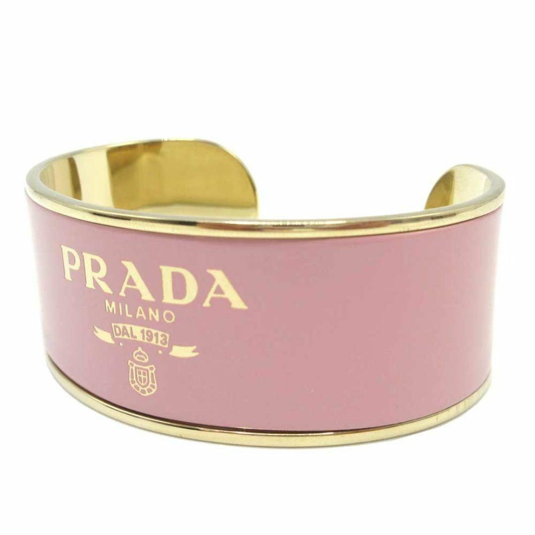 PRADA ピンク ブレスレット M　バングル　プラダ