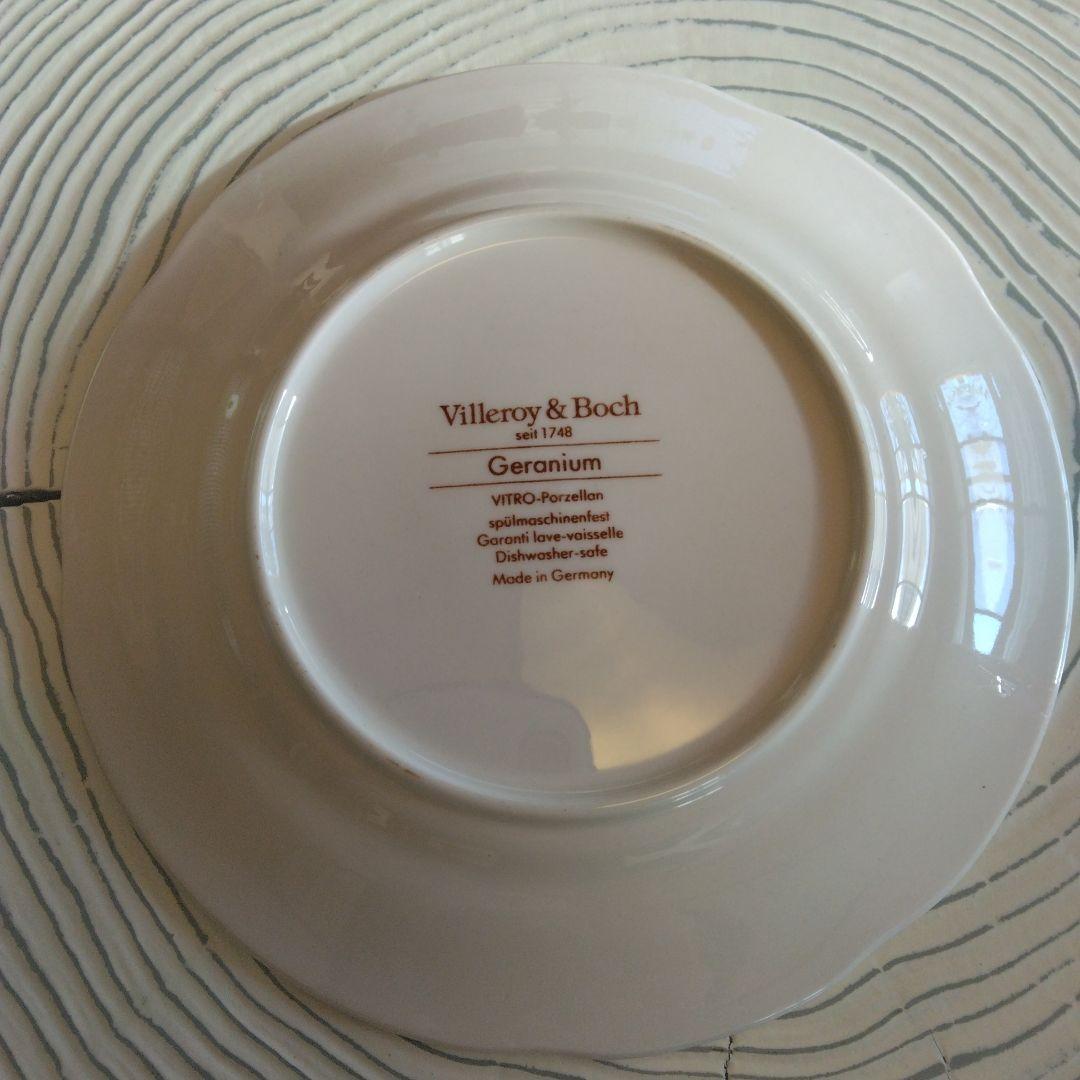 【ビレロイ&ボッホ】ビンテージ ケーキ皿6枚セット ゼラニウム