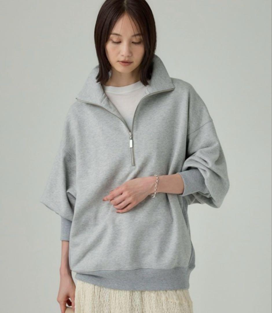 BABYLONE ハーフZIP裏毛プルオーバー　美品