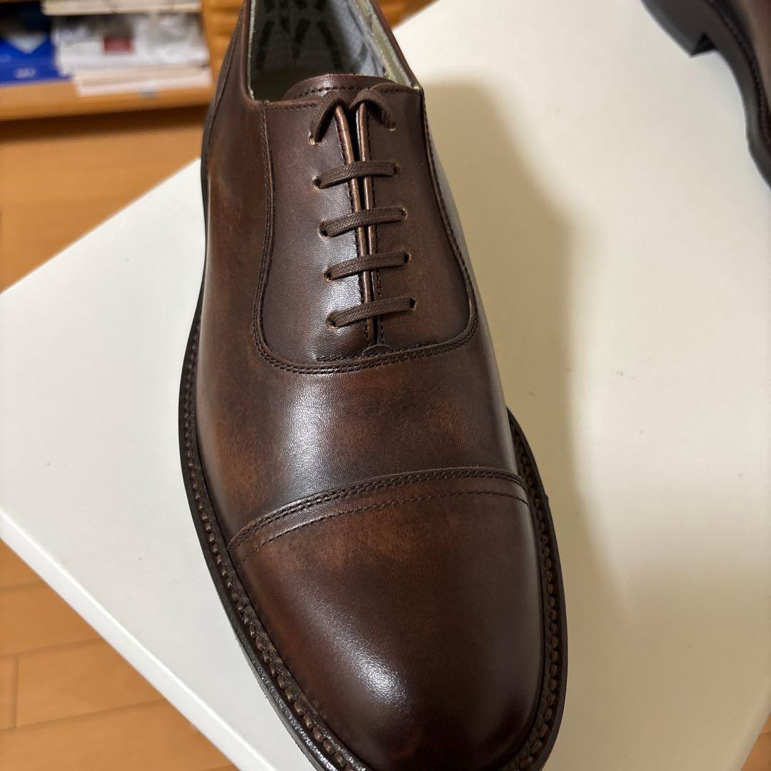 k*i様 【ほぼ新品】REGAL ブラウン レザー ストレートチップ シューズ