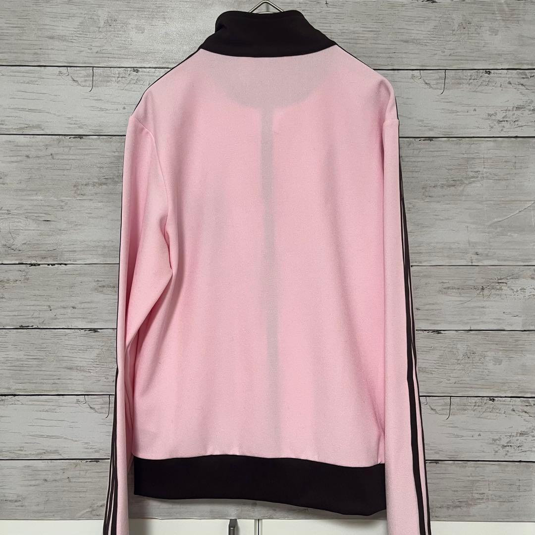 adidas originals ピンクブラウン トラックジャケットジャージ M