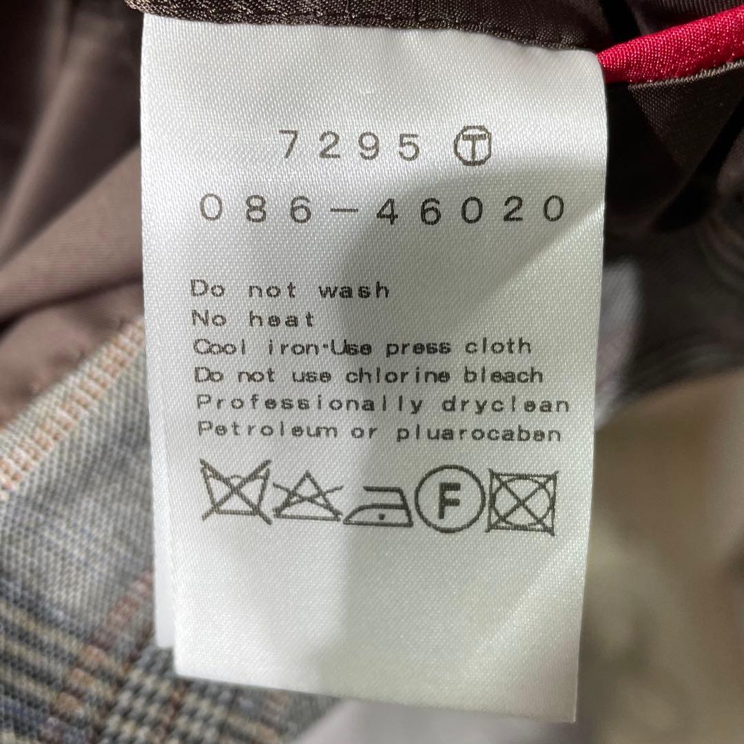 美品　ドレステリア　ストレッチ　セットアップスーツ　グレンチェック