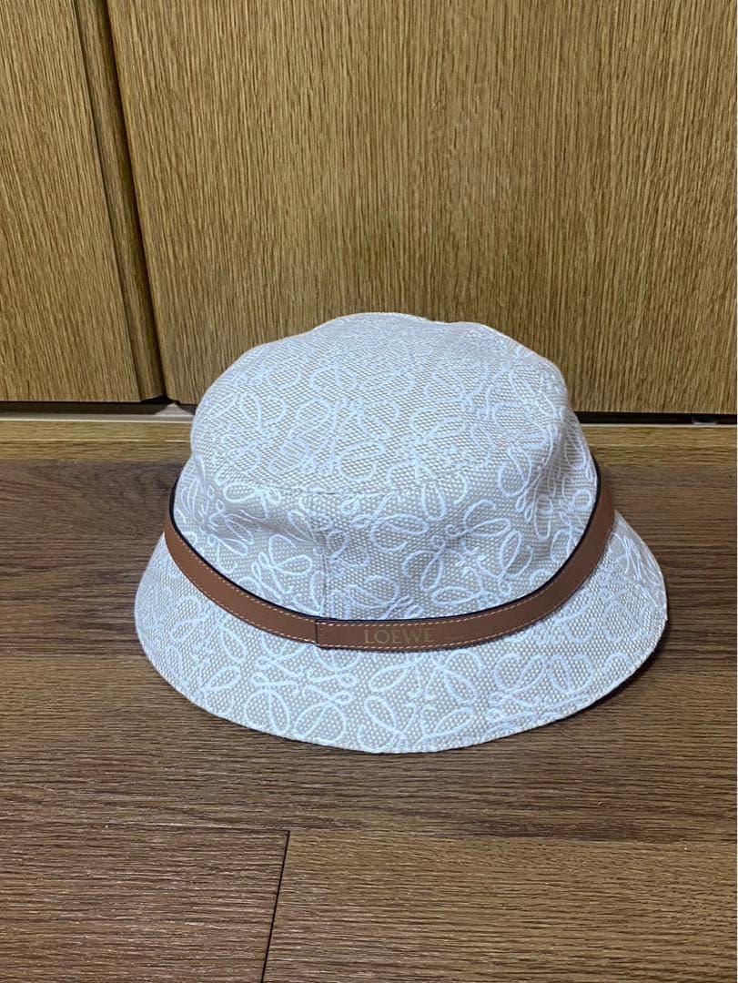 LOEWE バケットハット 59サイズ　リボン付きバケットハット　おしゃれ