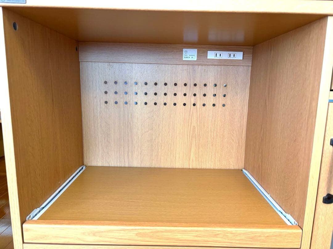 12/10まで【美品】食器棚 キッチン家電収納 レンジ台レンジボード