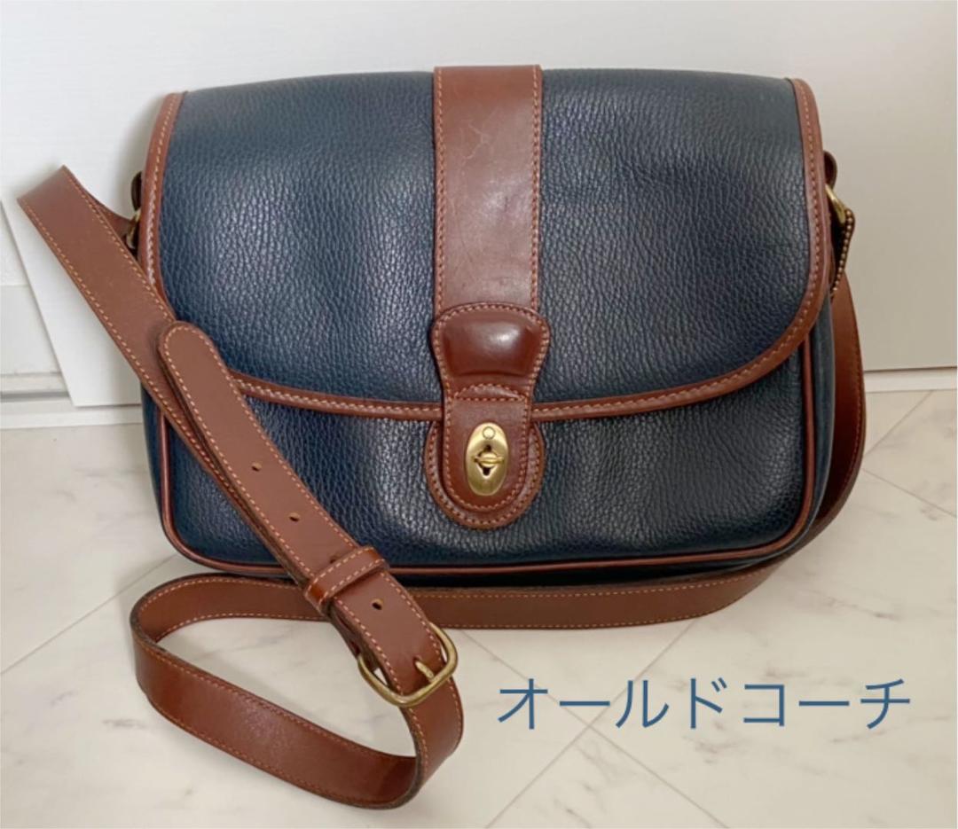 ショルダーバッグ　オールドコーチ　ネイビー