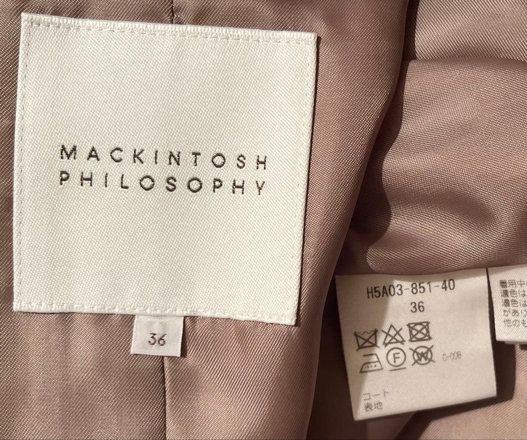【m ̖́-】MACKINTOSH PHILOSOPHYベージュトレンチ