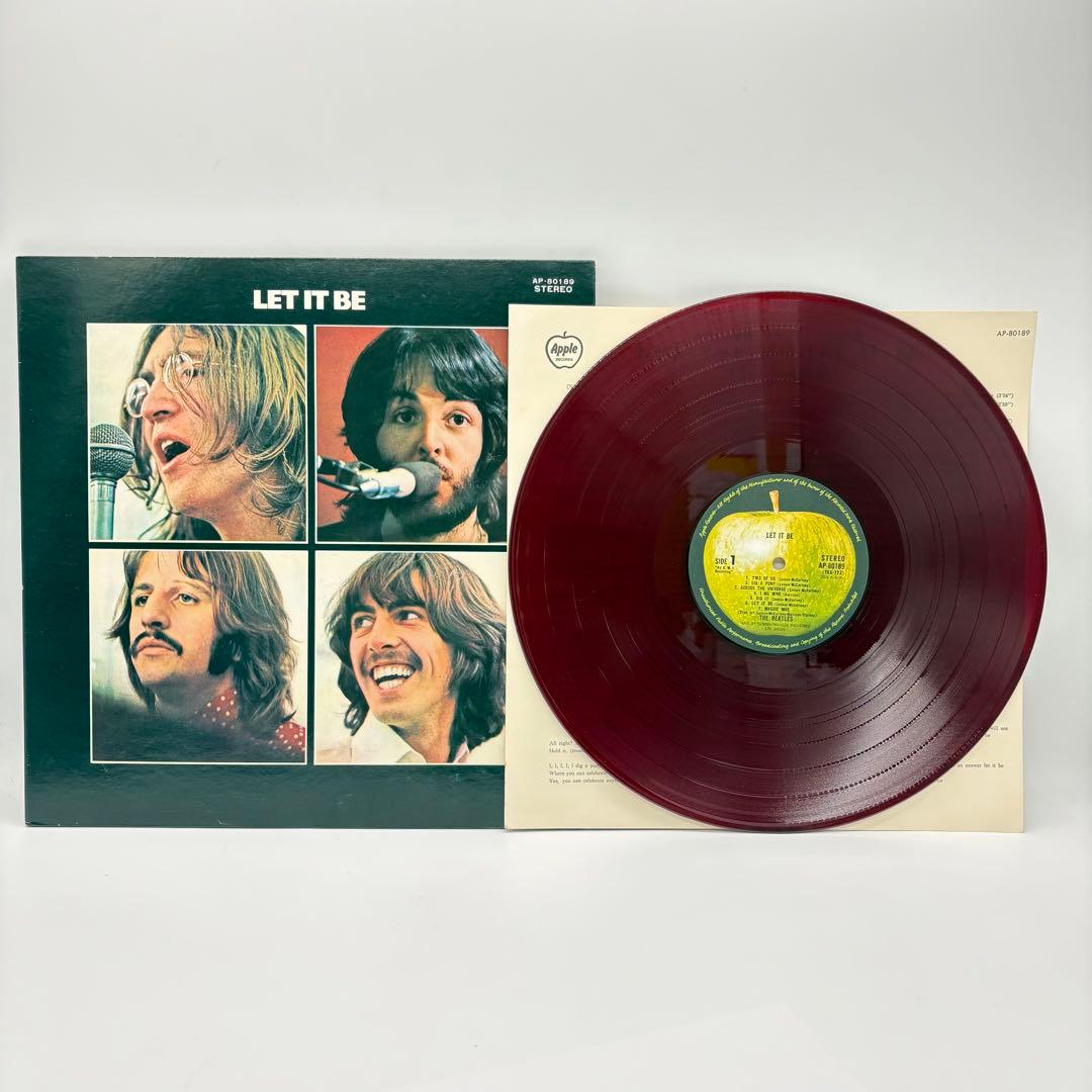 ♦︎【赤盤】THE BEATLES ビートルズ LET IT BEレコード 国内版