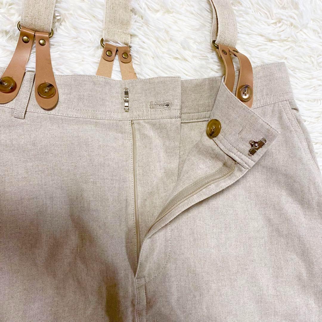 Curensology 24ss リネンサスペンダースカート　2way