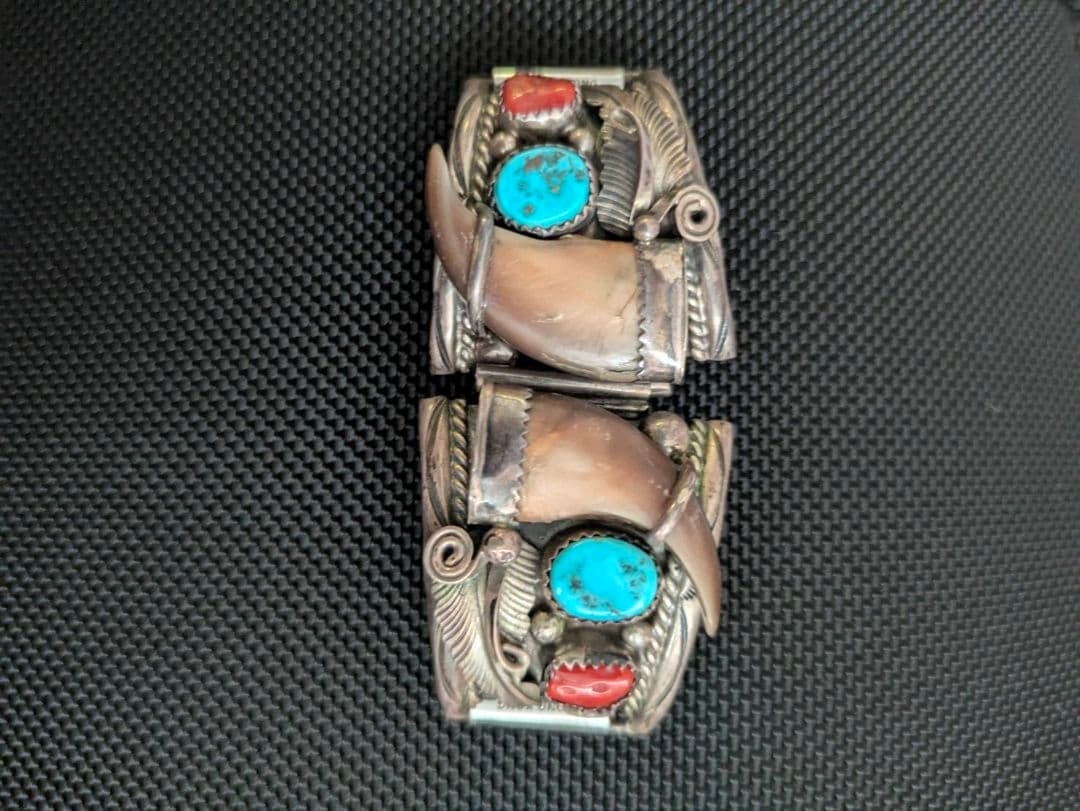 ナバホ族アーティスト作腕時計ベルト