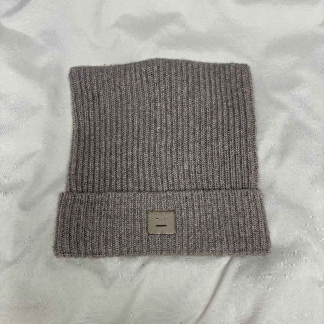 Acne studios FACE ロゴスクエアビーニー