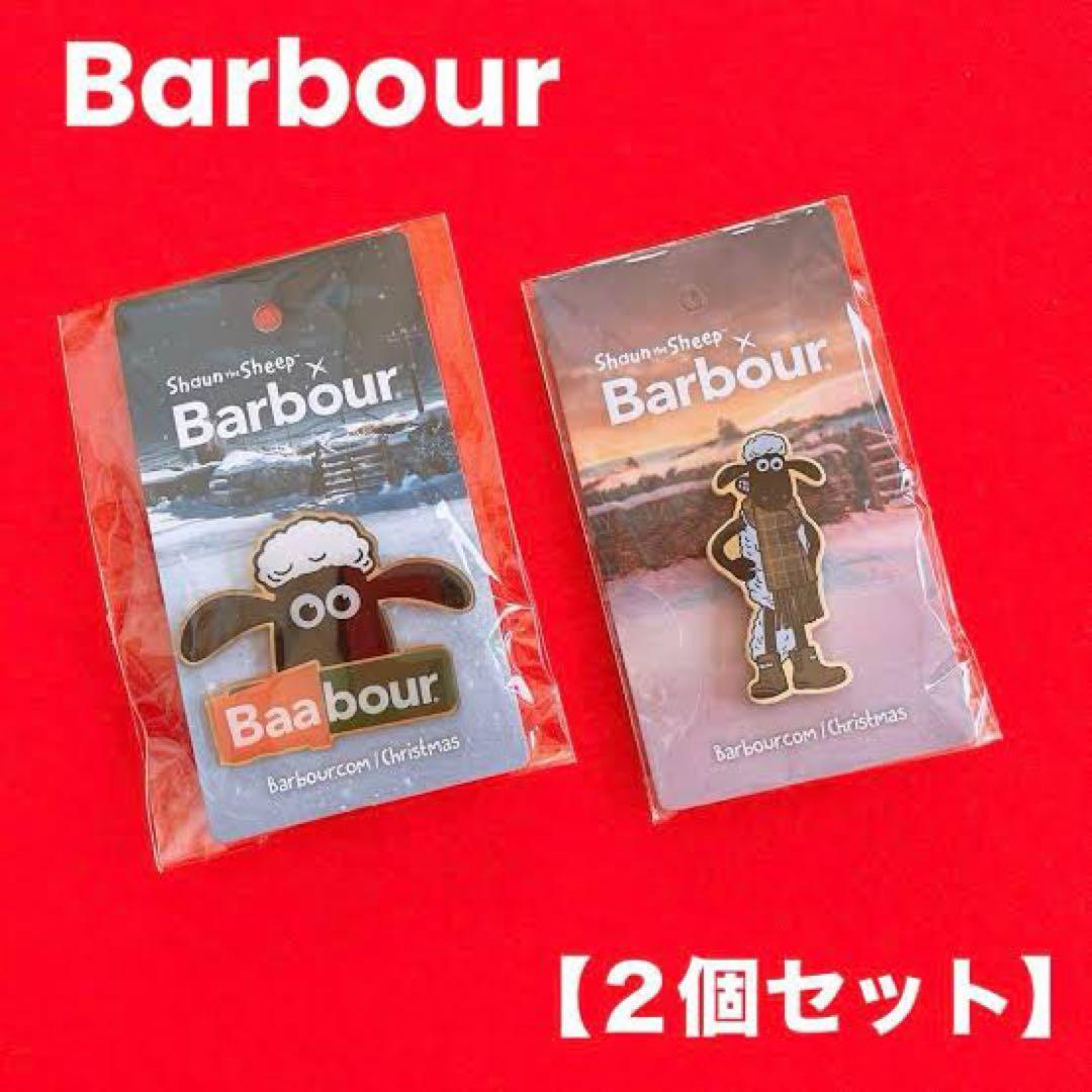 【非売品】バブアー×ひつじのショーン コラボピンバッジ【２個セット】