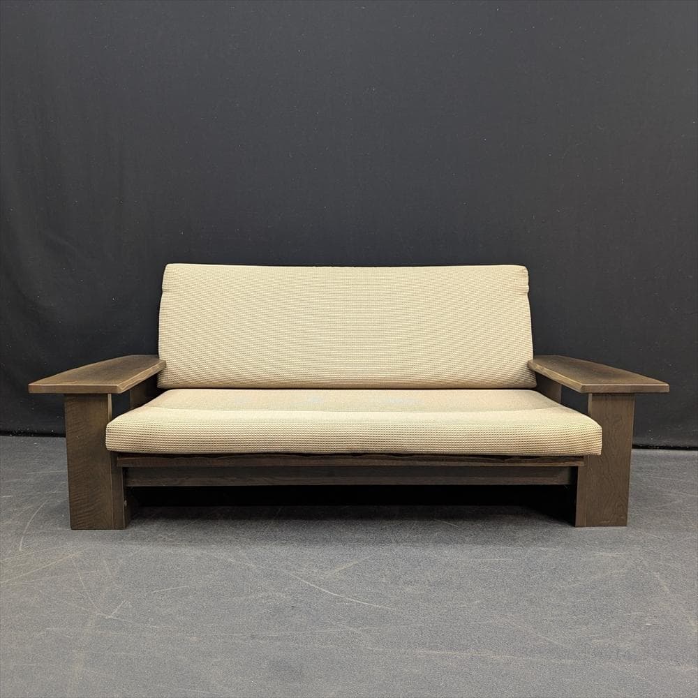 イバタインテリア　2人掛けソファ　ラブソファ　2P　マガジンラック付き