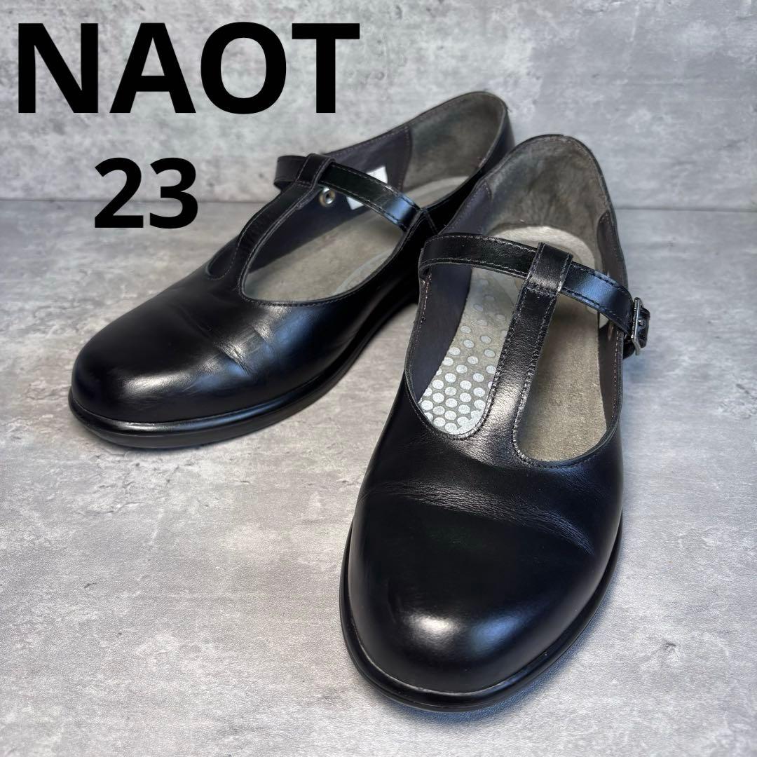 【極美品】NAOT TETE ナオト　テテ　Tストラップシューズ　ブラック　本革
