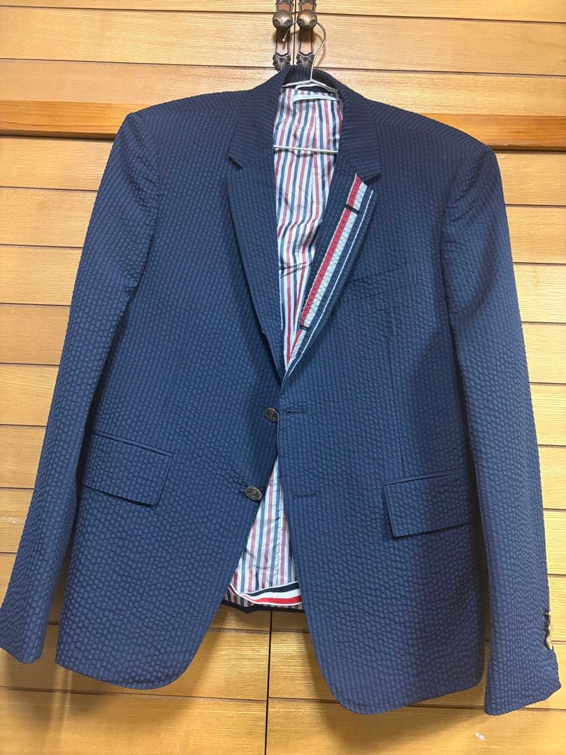 Thom Browne シングルブレスト　サッカー生地　ブレザー