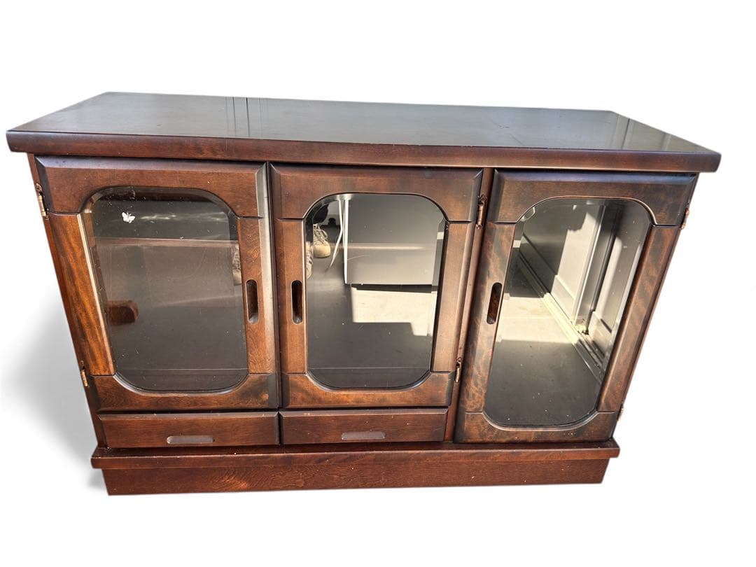 大雪木工　木製　引き出し式収納ローボード（ドリーム）